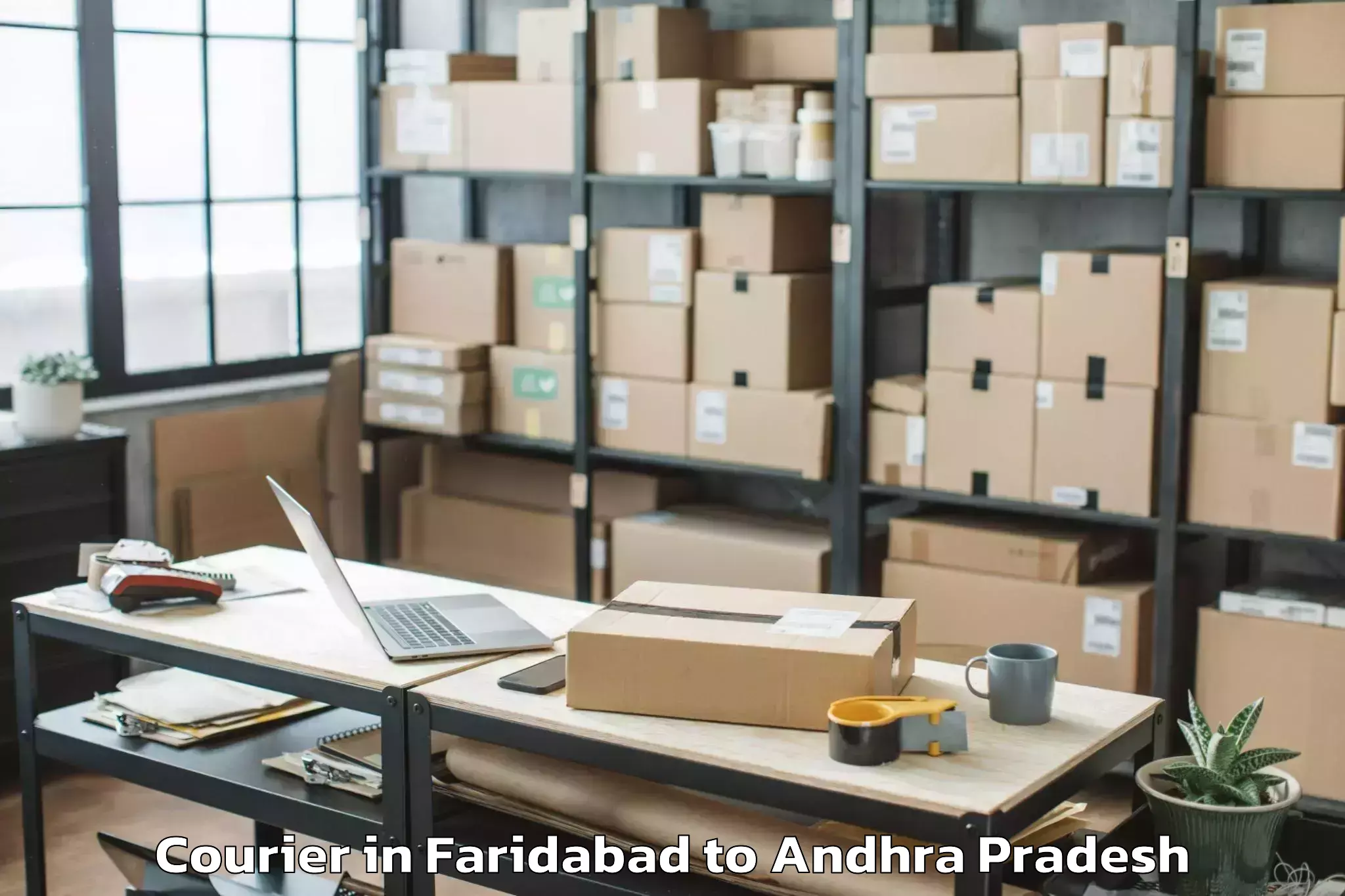 Reliable Faridabad to Gudupalle Courier